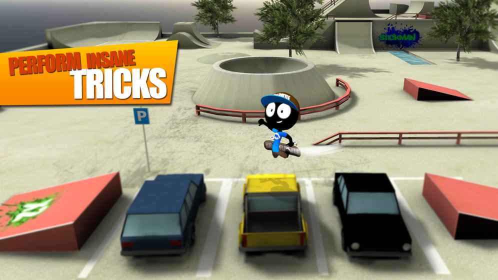 StickmanSkateBattle中文版截图2