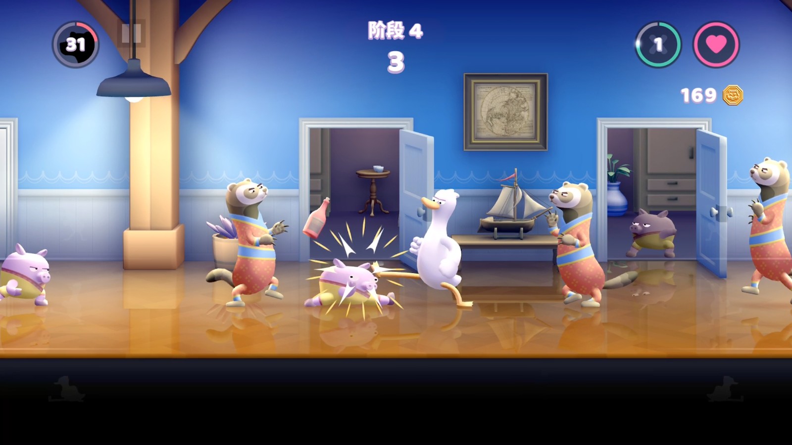 拳击鸭无限金币版图1