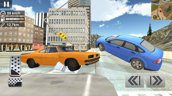 城市汽车驾驶模拟3D图3