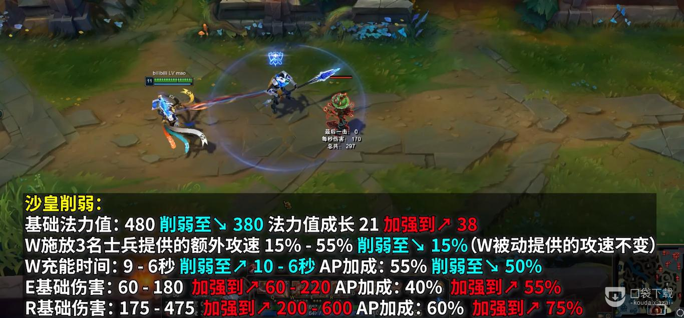 英雄联盟PBE13.4版本沙皇削弱分享