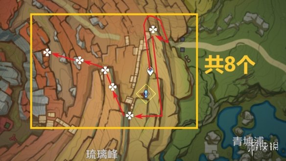 原神清心分布图3.5清心收集路线