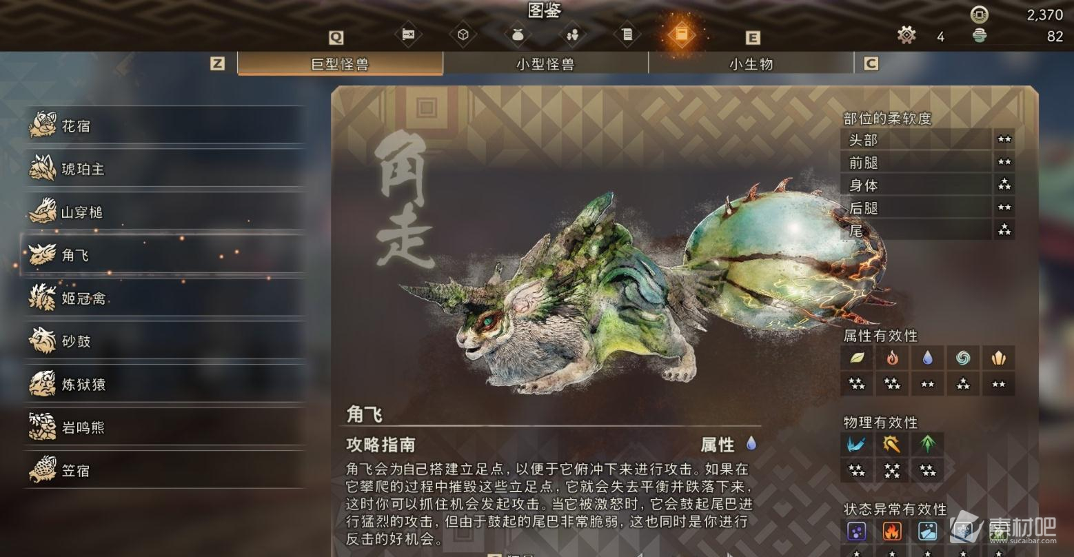 《狂野之心》角飞怪物弱点一览