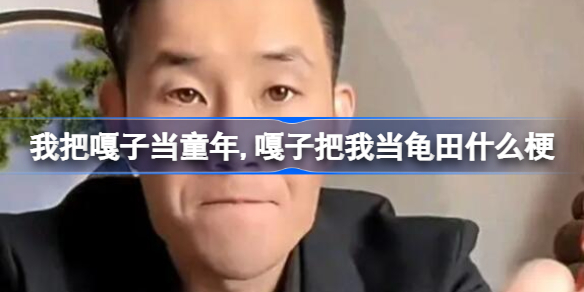 我把嘎子当童年,嘎子把我当龟田什么梗 我把嘎子当童年,嘎子把我当什么