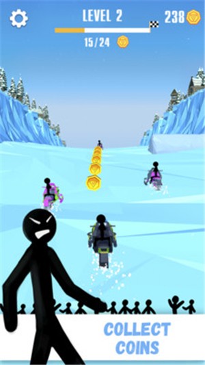 火柴人雪橇赛图1