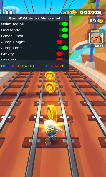 地铁跑酷内置菜单