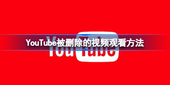 YouTube被删除的视频观看方法 如何观看已删除的YouTube视频