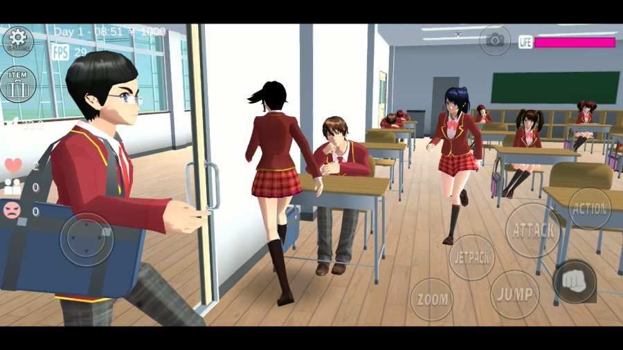 樱花少女校园模拟器图2