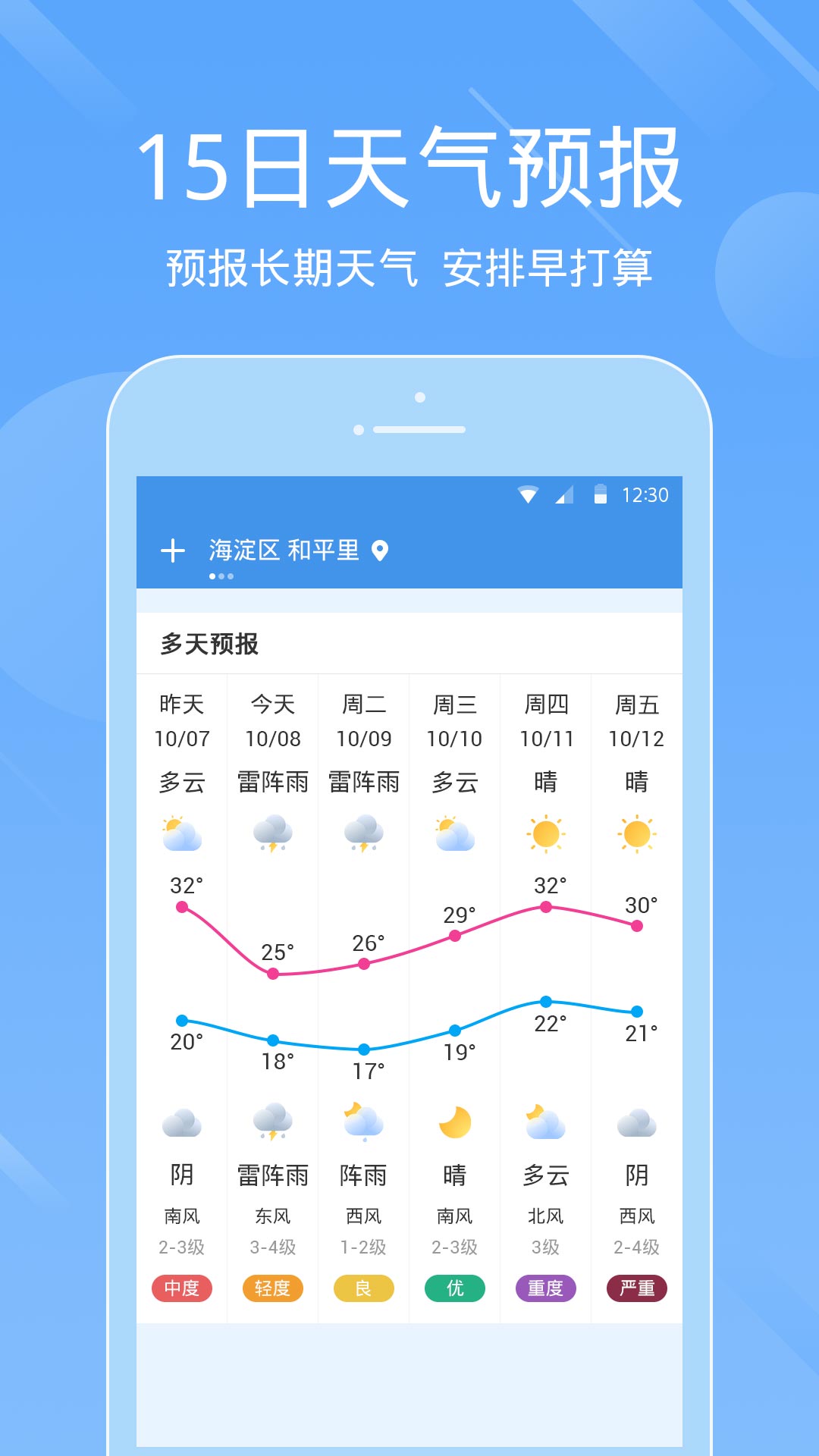 一画天气app