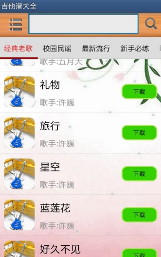 吉他谱大全图1