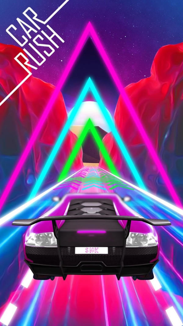 霓虹弯曲道路图1
