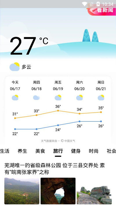 今日天气通