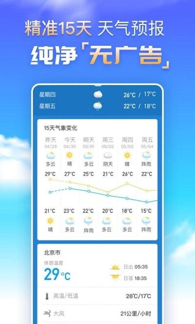 天气预报APP