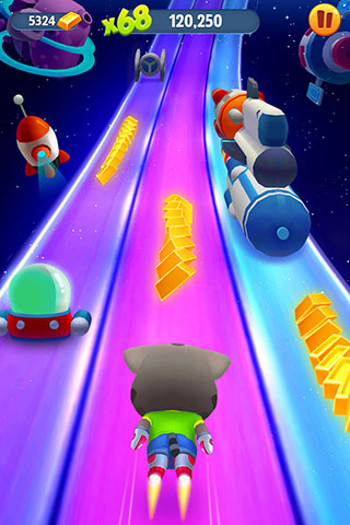 汤姆猫跑酷2最新版(TalkingTomGoldRun2)图2