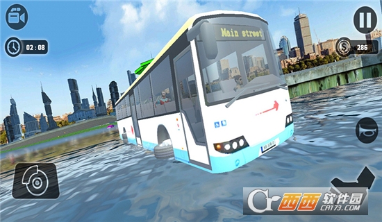 模拟水上客车