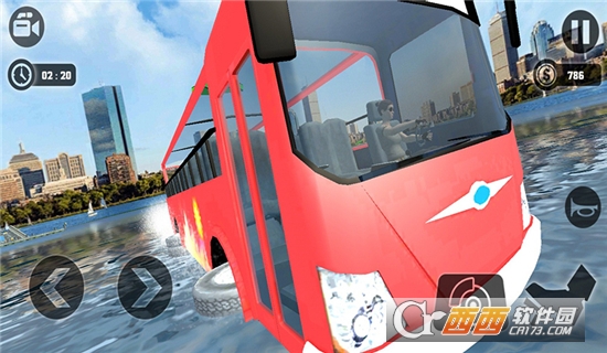 模拟水上客车