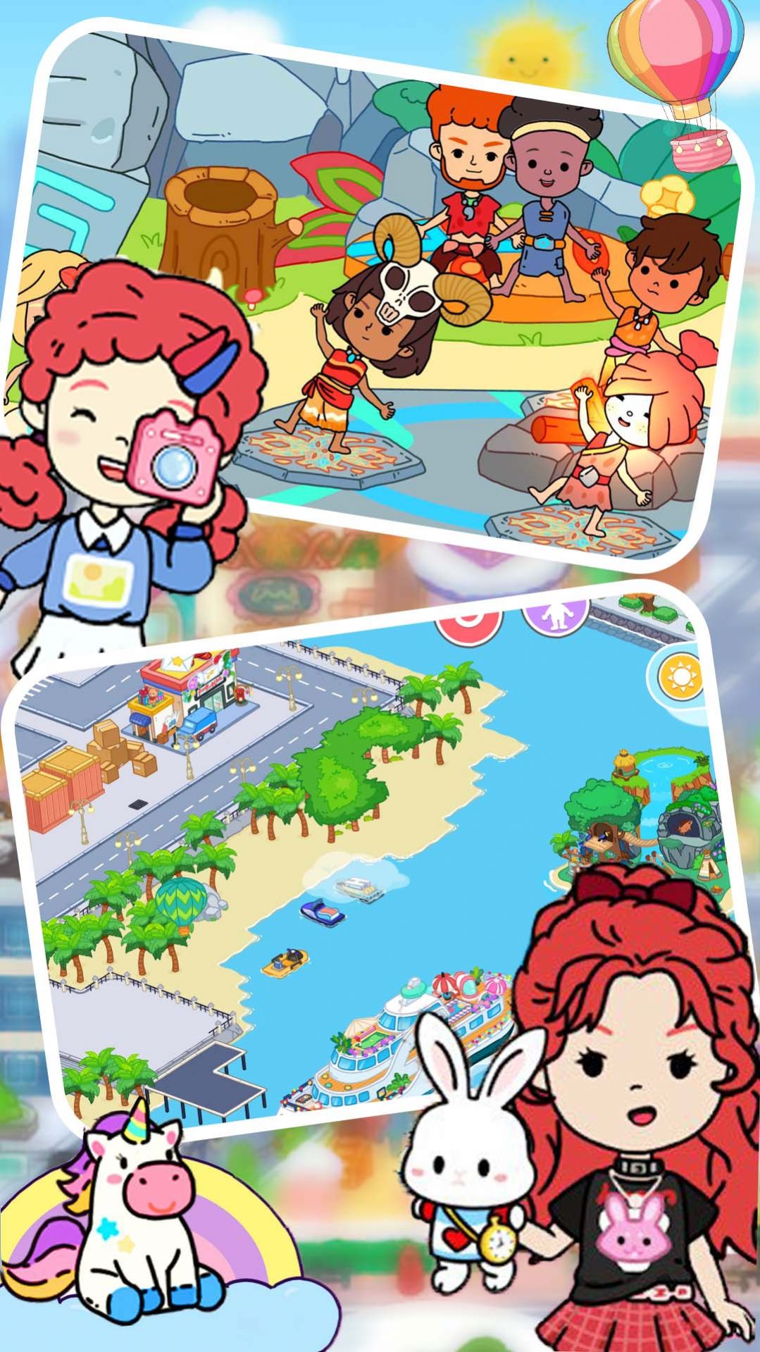 米加城市樱花村落图2