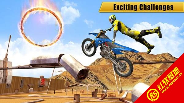 特技摩托车比赛(StuntBikeRace3D:FreeMotorc)截图2