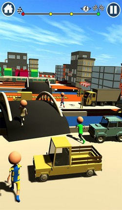 公路冲刺趣味赛3D(RoadRushFunRaceGame3D)截图1