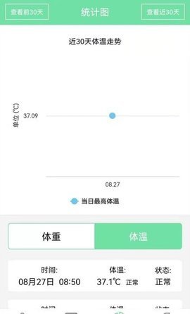 体温体重记录表截图3