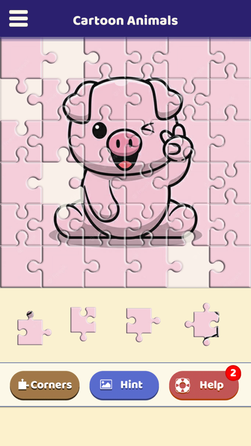 卡通动物拼图(Cartoon Animals Puzzle)