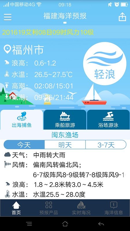 福建海洋预报图1