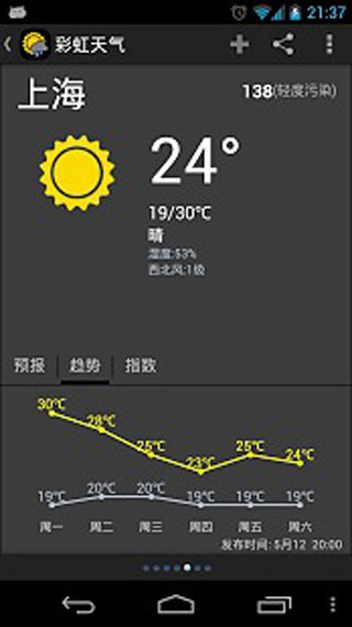 彩虹天气大字版图5