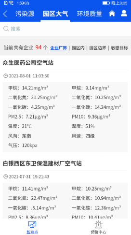 环境风险预警