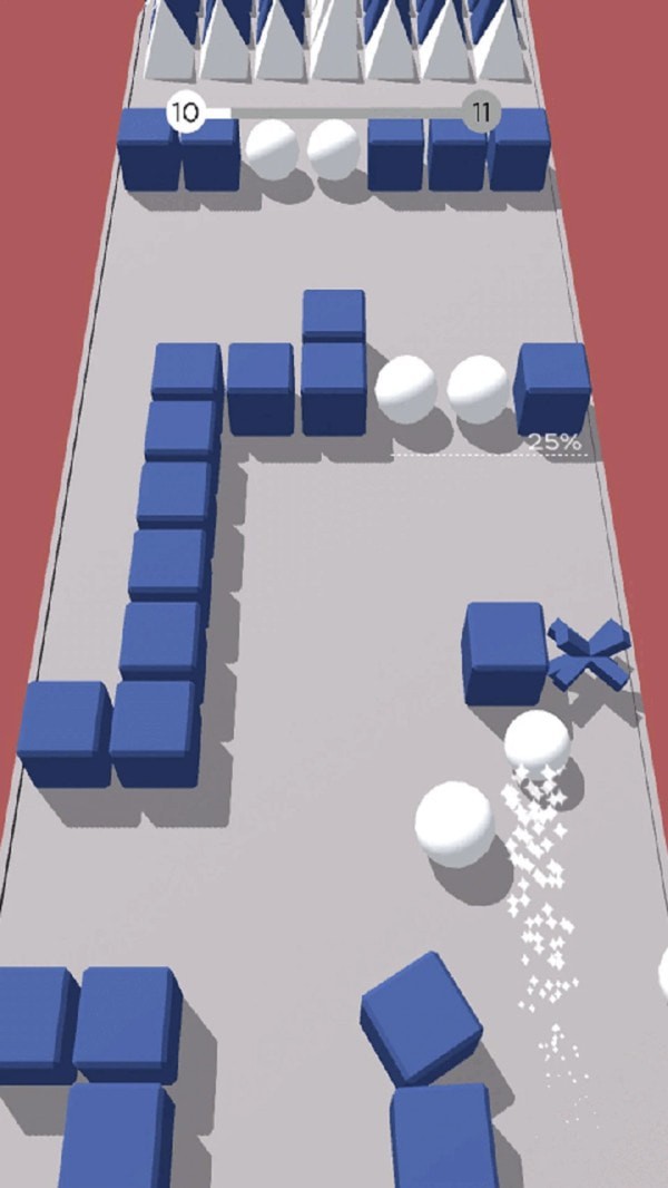彩色躲避球球3D图1