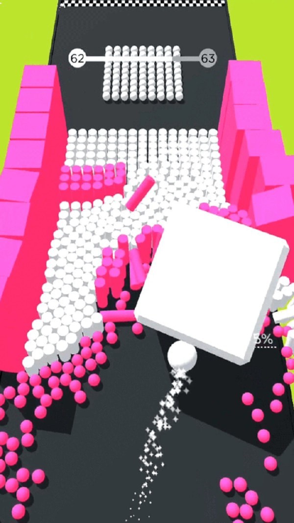 彩色躲避球球3D图2