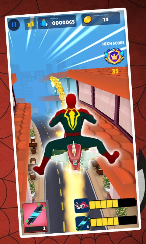 奔跑的超级英雄(RunSpidergame)截图1