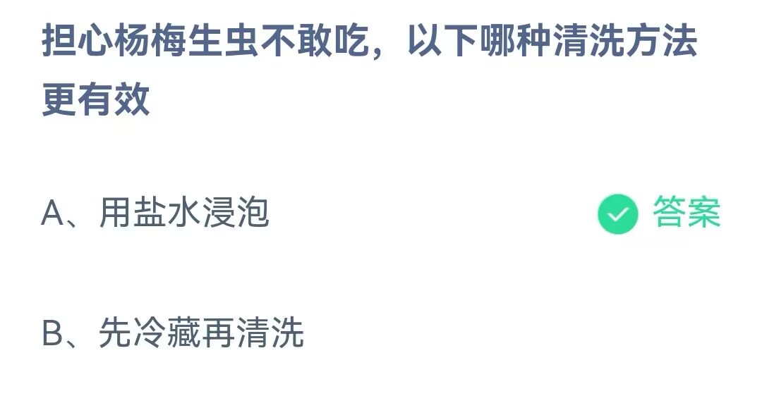 担心杨梅生虫不敢吃以下哪种清洗方法更有效