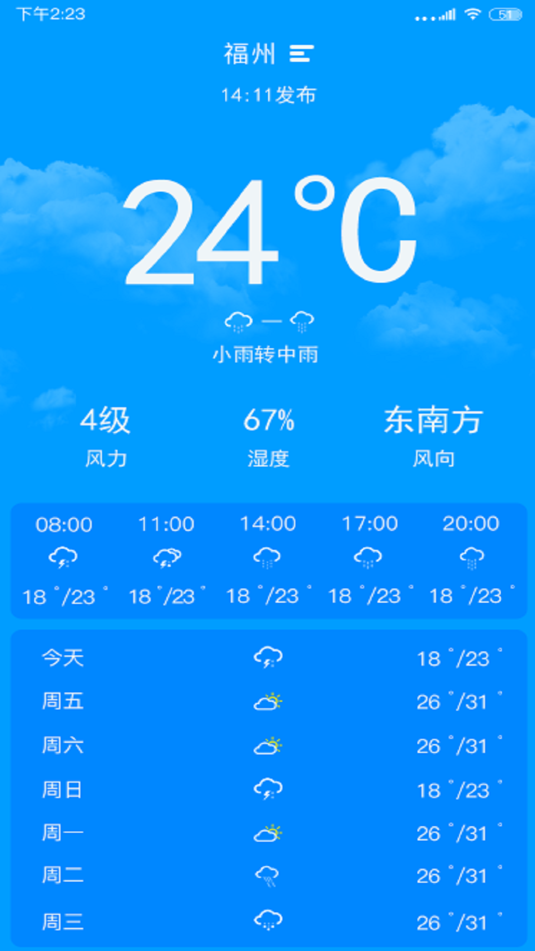 天气实时预报图2