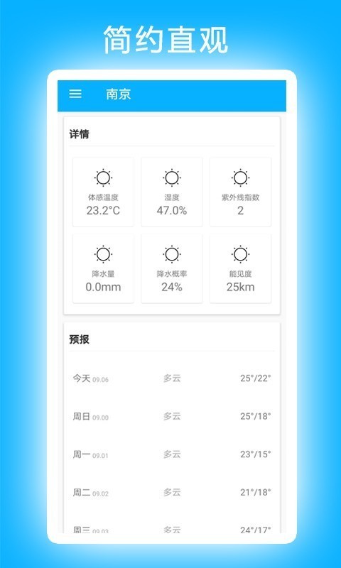 小卓天气app截图2