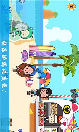 迷你城镇海滩度假