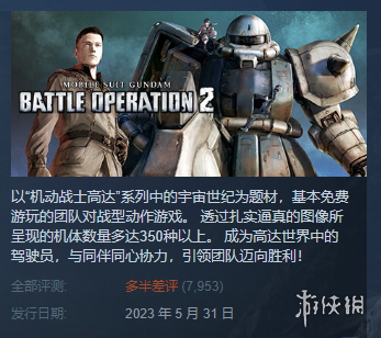 《机动战士高达 激战任务2》steam多半差评 怒喷万代