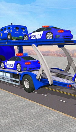 警察运输卡车3D图1