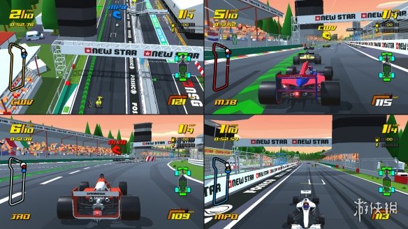 极简画风！复古F1赛车《New Star GP》上架Steam