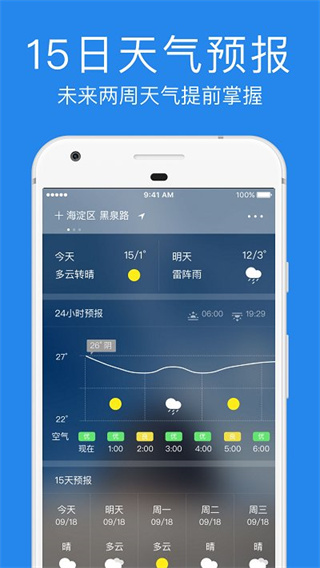 指尖天气预报图1