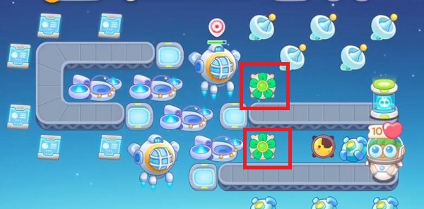 保卫萝卜4太空穿越第2关通关攻略