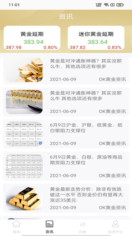 OK黄金资讯APP截图4