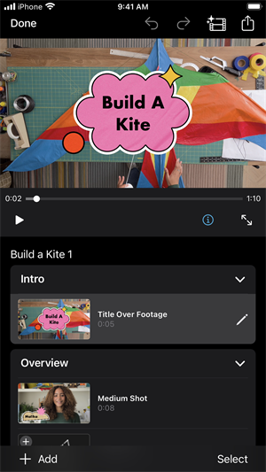 iMovie剪辑手机版截图3