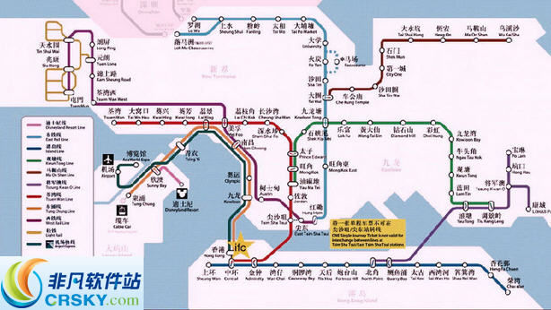 香港地铁线路图图5