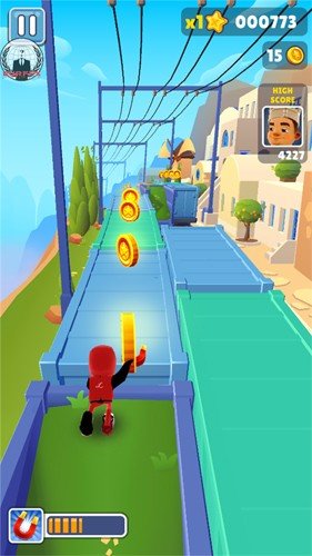 地铁跑酷神链绿杰魔改版图3