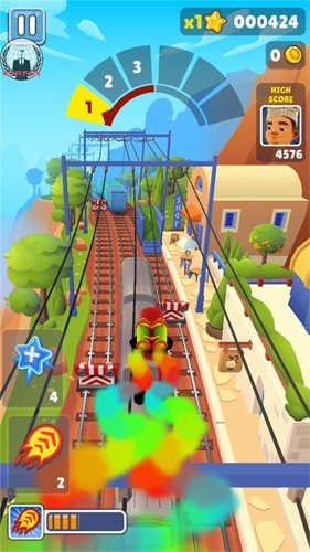 地铁跑酷神链绿杰魔改版图6
