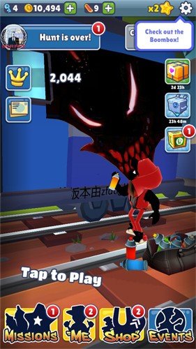 地铁跑酷神链绿杰魔改版图2