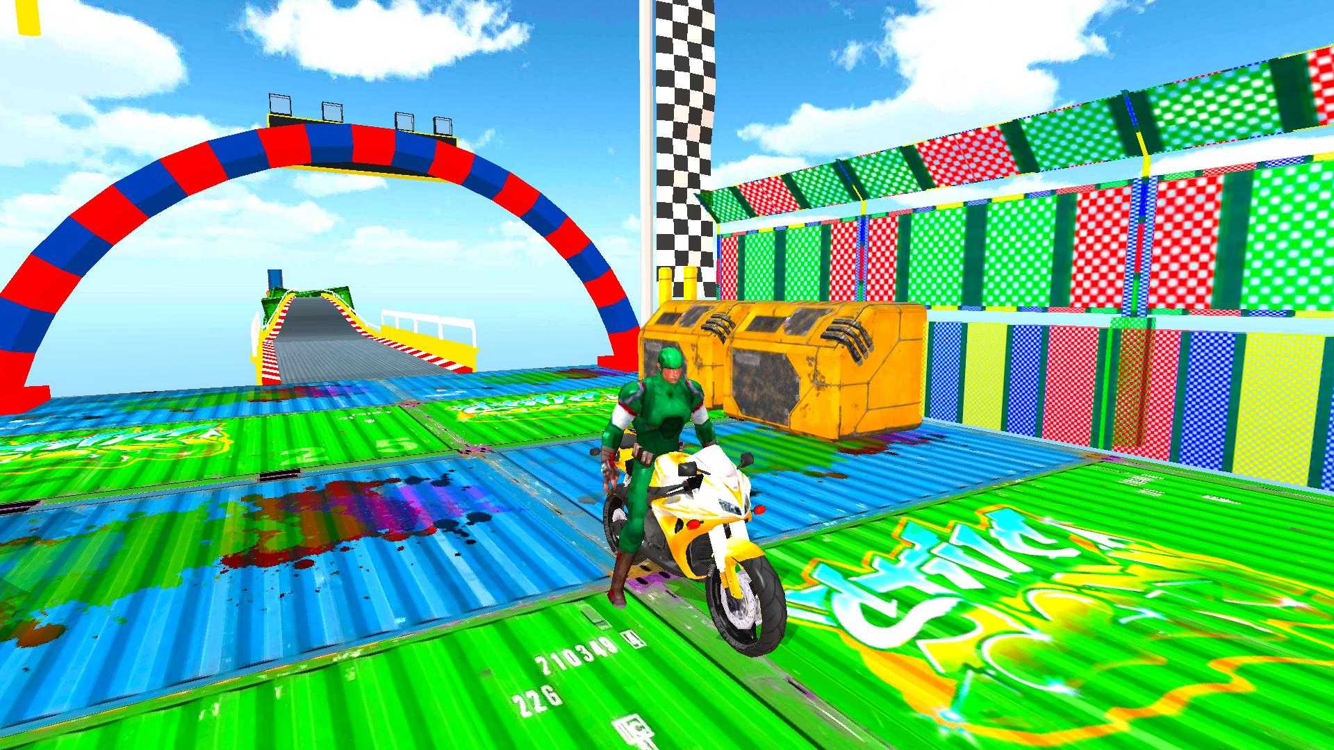 超级坡道摩托车特技3D(SuperHeroBike)