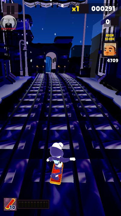 地铁跑酷雪地版图8