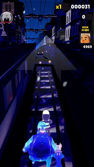 地铁跑酷雪地版图5