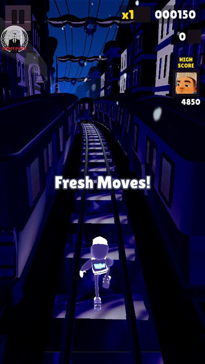 地铁跑酷雪地版图6