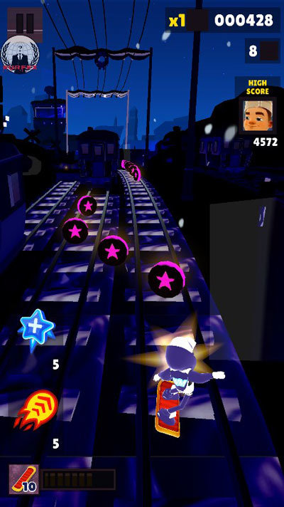 地铁跑酷雪地版图7